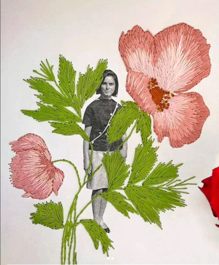 Donna con fiori